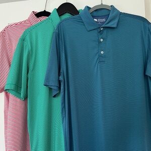 Bundle of 3 Medium Men's Golf Polos- 2 Onward Reserve/1 Vineyard Vines